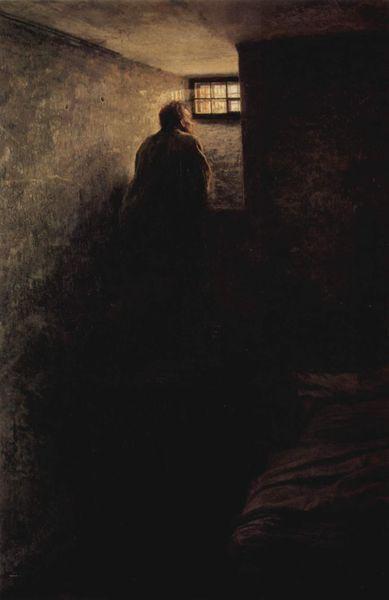 Nikolai Yaroshenko The Prisoner, oil painting image